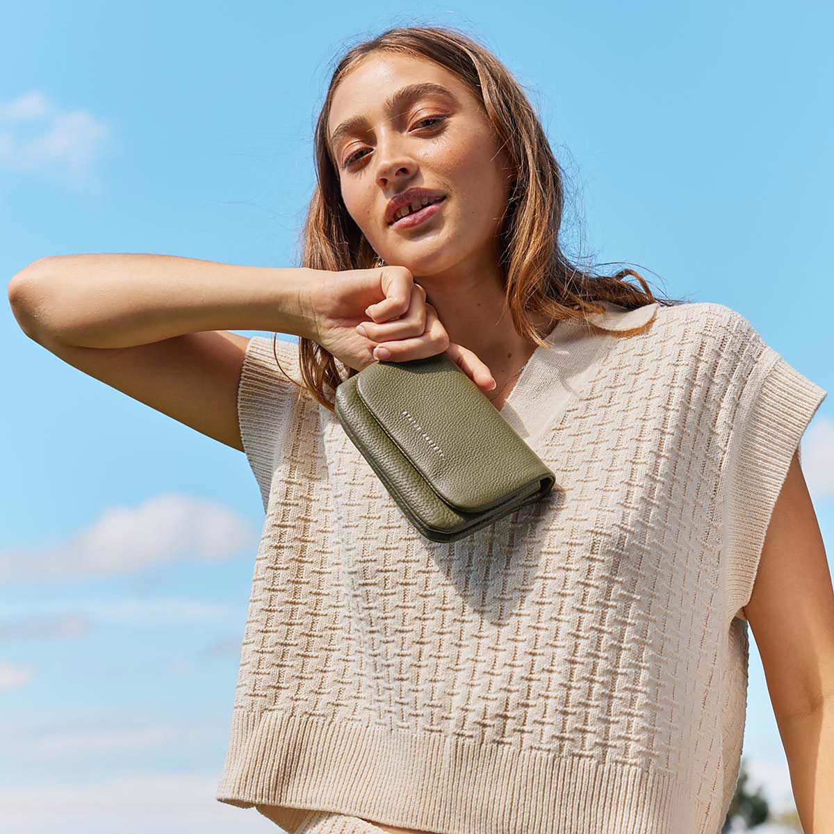 STATUS ANXIETY Impermanent Wallet khaki