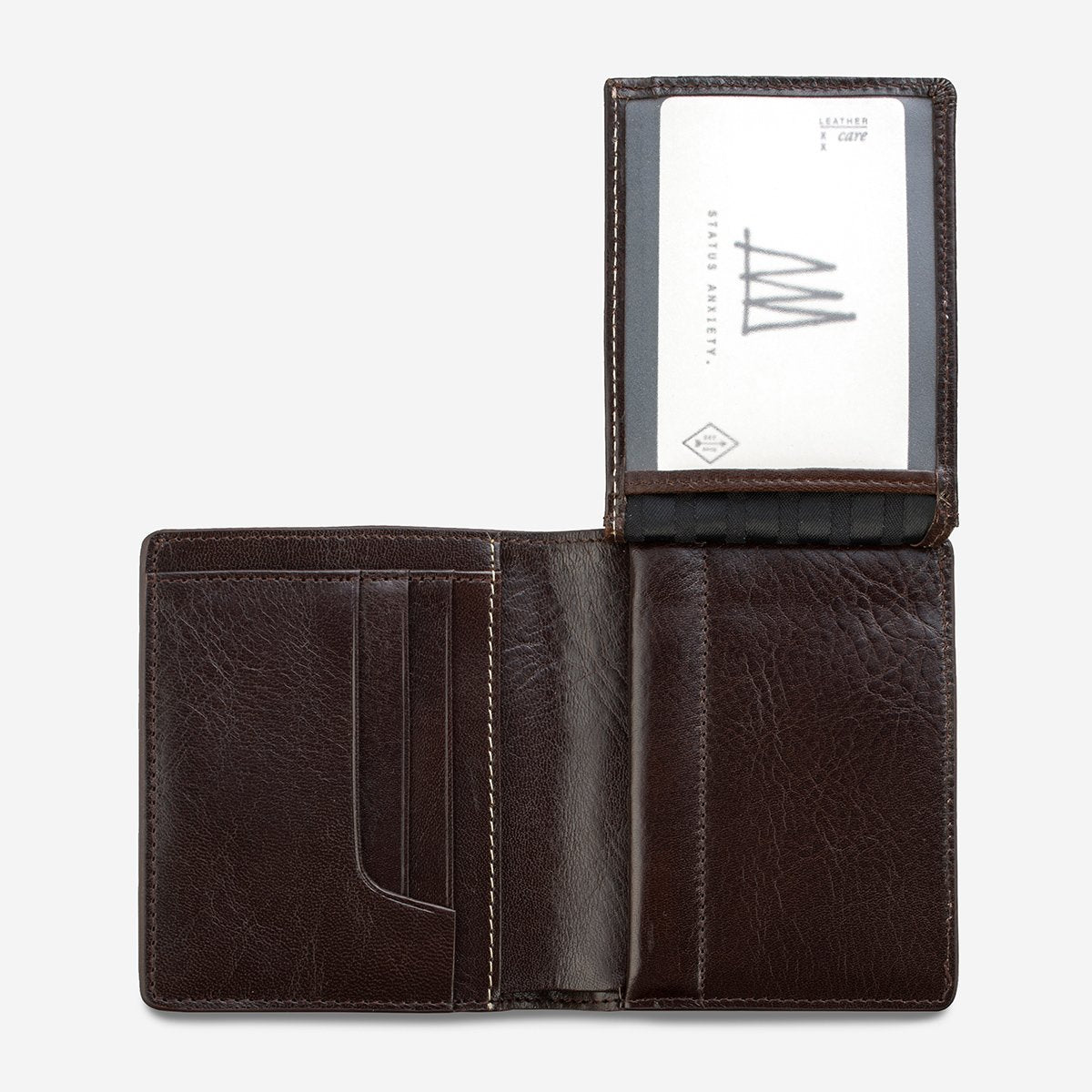 STATUS ANXIETY Nathaniel Wallet chocolate