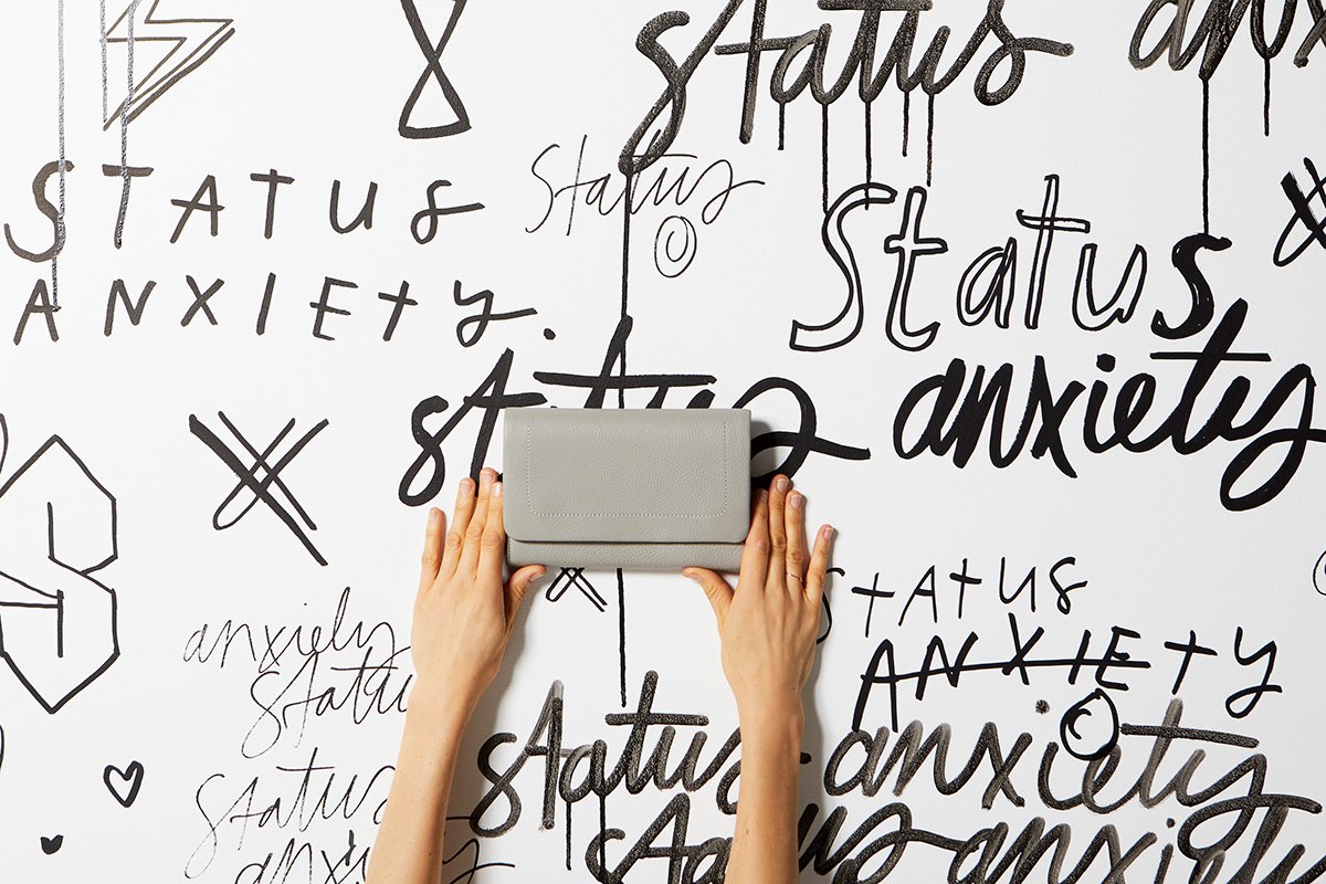STATUS ANXIETY Remnant Wallet light grey